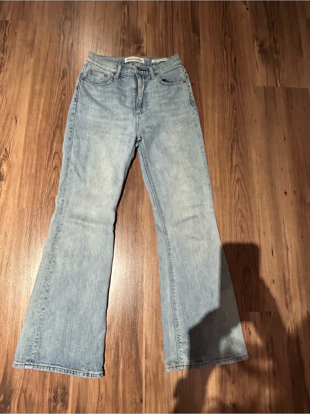 Denim Forum Light Wash Women's Flare Jeans